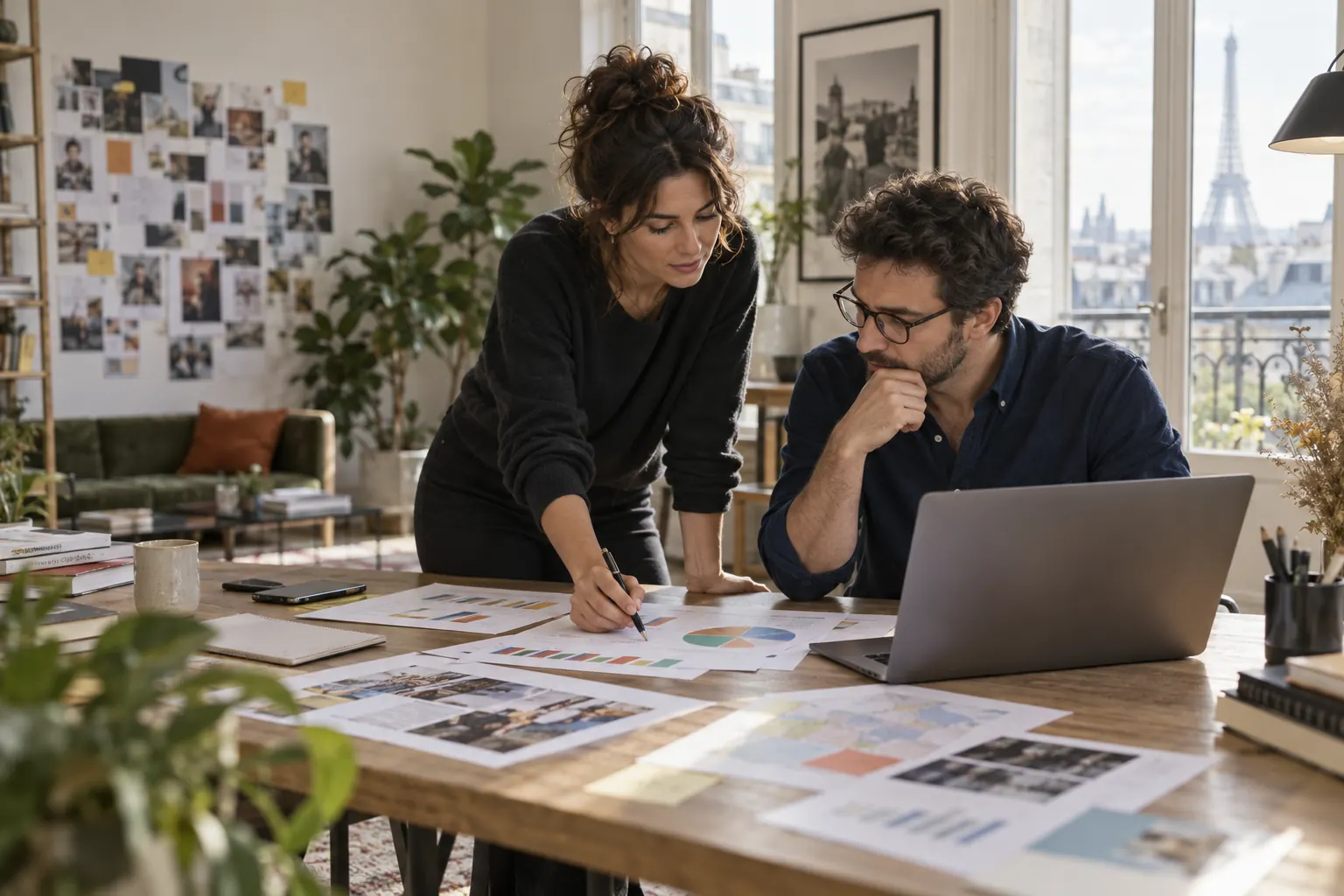 Illustration : équipe comparant les réponses de clients à différentes présentations d’une offre